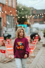 Bluza oversize Rainbow Teddy dla mamy i taty