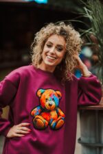 Bluza oversize Rainbow Teddy dla mamy i taty - Image 7