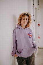 Bluza oversize Lavender dla mamy i taty - obrazek 7
