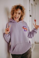 Bluza oversize Lavender dla mamy i taty - obrazek 3