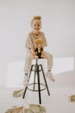 T-shirt oversize Axel Teddy beige - obrazek 8