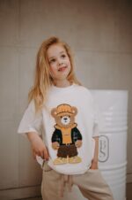 T-shirt oversize Axel Teddy cream - obrazek 2