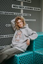 Bluza oversize Arthur Teddy dla mamy i taty dostępna od ręki