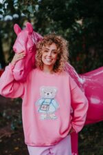 Bluza oversize Emily Teddy dla mamy i taty - obrazek 6