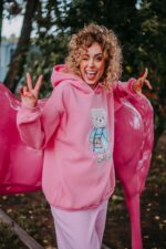 Bluza oversize Emily Teddy dla mamy i taty - obrazek 10