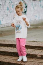 T-shirt oversize Emily Teddy cream - Image 3