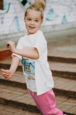 T-shirt oversize Emily Teddy cream - Image 4