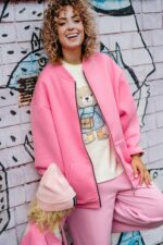 Bluza oversize rozpinana Emily Teddy dla mamy i taty - Image 5