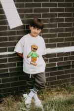 T-shirt oversize Bart Teddy cream