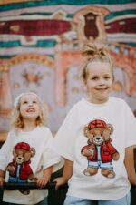 T-shirt oversize Rodney Teddy cream - obrazek 2