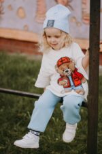 T-shirt oversize Rodney Teddy cream - obrazek 3