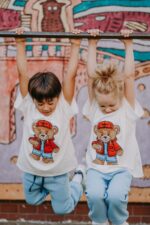 T-shirt oversize Rodney Teddy cream - obrazek 5