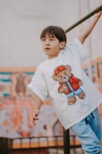 T-shirt oversize Rodney Teddy cream