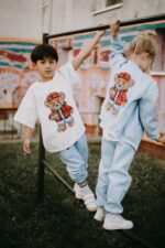 T-shirt oversize Rodney Teddy cream - obrazek 8