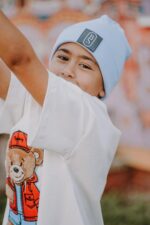 T-shirt oversize Rodney Teddy cream - obrazek 10