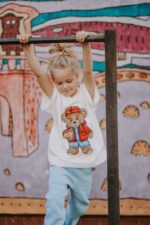 T-shirt oversize Rodney Teddy cream - obrazek 12