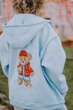 Bluza oversize rozpinana Rodney Teddy dla mamy i taty dostępna od ręki