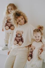 Bluza oversize Biscuit Teddy dla mamy i taty - obrazek 9