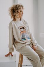 Bluza oversize Jackie Teddy dla mamy i taty - Image 5