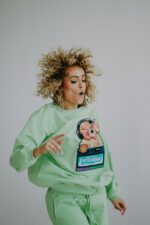 Spodnie dresowe zielone Disco Teddy dla mamy i taty - obrazek 6