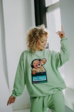 Bluza oversize Disco Teddy dla mamy i taty dostępna od ręki
