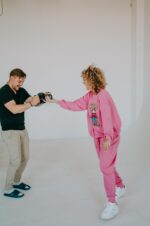 Spodnie dresowe fuksja Rosie Teddy dla mamy i taty - Image 9