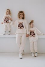 Bluza oversize Biscuit Teddy dla mamy i taty - obrazek 2