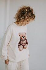 Bluza oversize Biscuit Teddy dla mamy i taty - obrazek 11