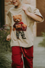 T-shirt oversize Mac Teddy beige dostępny od ręki - obrazek 5