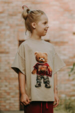 T-shirt oversize Mac Teddy beige dostępny od ręki