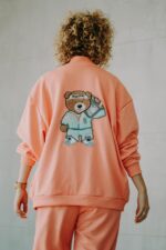 Bluza oversize rozpinana Funky Teddy dla mamy i taty