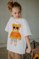 T-shirt oversize Barry Teddy cream