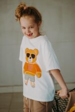 T-shirt oversize Barry Teddy cream - obrazek 3