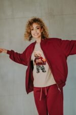 Bluza oversize rozpinana Mac Teddy dla mamy i taty - obrazek 9