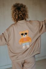 T-shirt oversize Barry Teddy cream dla mamy i taty - obrazek 8