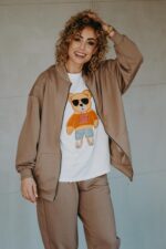 T-shirt oversize Barry Teddy cream dla mamy i taty - obrazek 9