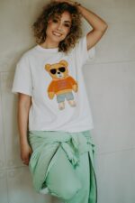 T-shirt oversize Barry Teddy cream dla mamy i taty - obrazek 7