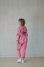 Spodnie dresowe fuksja Rosie Teddy dla mamy i taty - Image 11