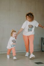 T-shirt oversize Funky Teddy cream - obrazek 14