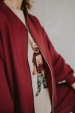 Bluza oversize rozpinana Mac Teddy dla mamy i taty - obrazek 4