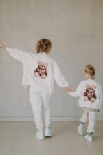 Spodnie dresowe ecrie Biscuit Teddy dla mamy i taty - Image 7