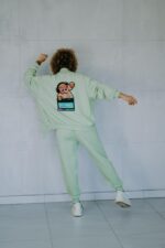 Bluza oversize rozpinana Disco Teddy dla mamy i taty - obrazek 4