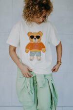 Bluza oversize rozpinana Disco Teddy dla mamy i taty - obrazek 6