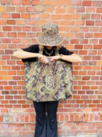 Torba typu Shopper Bag czarna pikowana z haftem large size - Image 7