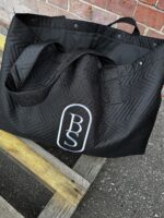 Torba typu Shopper Bag czarna pikowana z haftem large size - Image 10