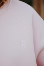 Bluza Basic oversize pudrowy róż - Image 6