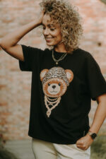 T-shirt oversize Elliot Teddy black - Image 2