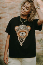 T-shirt oversize Elliot Teddy black