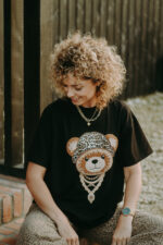 T-shirt oversize Elliot Teddy black - Image 6