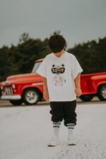 T-shirt oversize Funky Teddy dostępna od ręki - Image 2